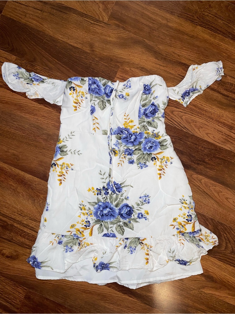 Floral Off-Shoulder Mini Dress